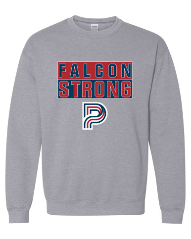 Pebblebrook Falcons P Script Strong #1 Men's Sweatshirt