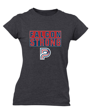 Pebblebrook Falcons P Script Strong #1 Women's Premium SS T-Shirt