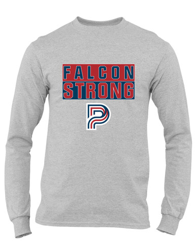 Pebblebrook Falcons P Script Strong #1 Men's Premium LS T-Shirt