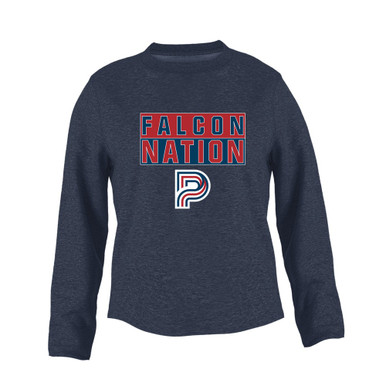 Pebblebrook Falcons P Script Nation #1 Women's Sweatshirt