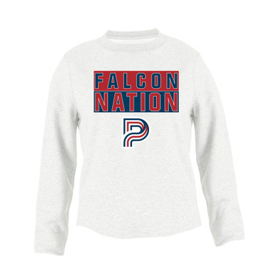 Pebblebrook Falcons P Script Nation #1 Men's Sweatshirt