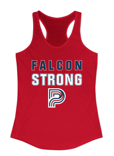 Pebblebrook Falcons P Script Strong #2 Women's Tank Top