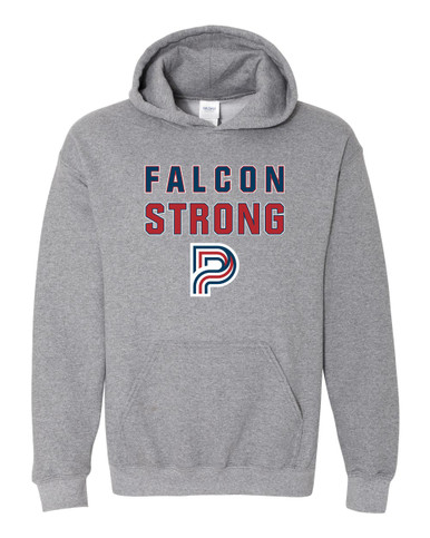 Pebblebrook Falcons P Script Strong #2 Men's Hoodie