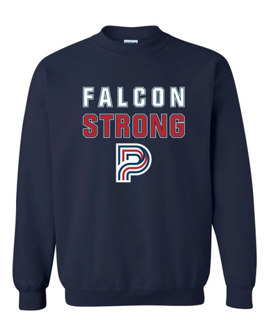 Pebblebrook Falcons P Script Strong #2 Men's Sweatshirt