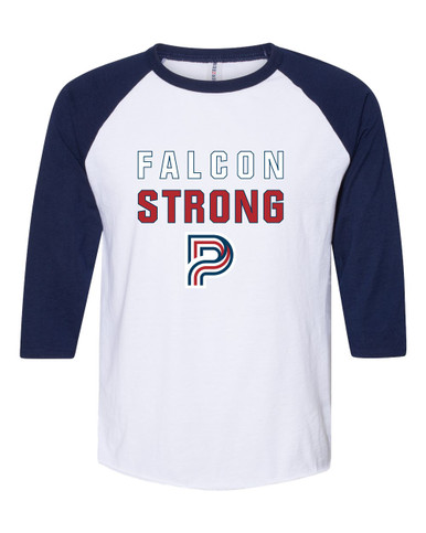 Pebblebrook Falcons P Script Strong #2 Men's Baseball T-Shirt