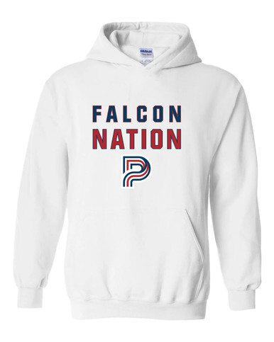 Pebblebrook Falcons P Script Nation #2 Men's Hoodie