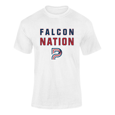 Pebblebrook Falcons P Script Nation #2 Men's SS T-Shirt
