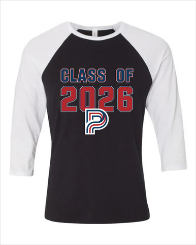 Pebblebrook Falcons P Script Class of 2026 Men's Baseball T-Shirt
