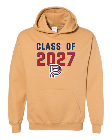 Pebblebrook Falcons P Script Class of 2027 Men's Hoodie