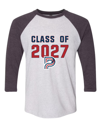 Pebblebrook Falcons P Script Class of 2027 Men's Baseball T-Shirt