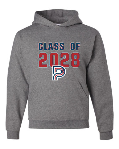 Pebblebrook Falcons P Script Class of 2028 Men's Premium Hoodie