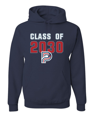 Pebblebrook Falcons P Script Class of 2030 Men's Premium Hoodie