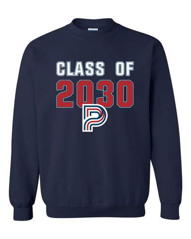 Pebblebrook Falcons P Script Class of 2030 Men's Sweatshirt