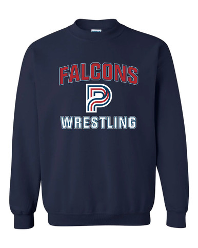 Pebblebrook Falcons P Script Wrestling Men's Sweatshirt