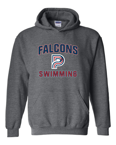 Pebblebrook Falcons P Script Swimming Men's Hoodie