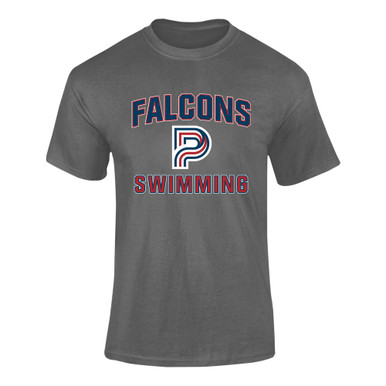 Pebblebrook Falcons P Script Swimming Men's Premium SS T-Shirt