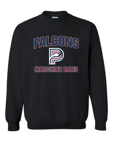 Pebblebrook Falcons P Script Marching Band Men's Sweatshirt