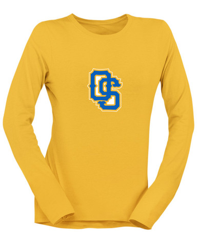 Olathe South Falcons OS Script Mascot #1 Women's LS T-Shirt