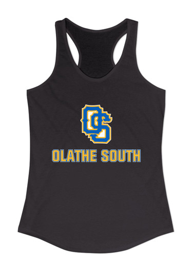 Olathe South Falcons OS Script Mascot #2 Women's Tank Top