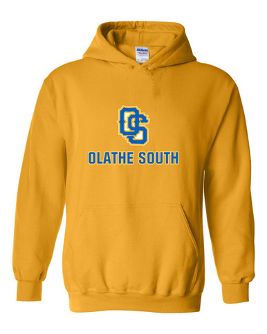 Olathe South Falcons OS Script Mascot #2 Men's Hoodie