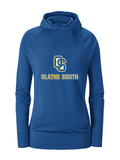 Olathe South Falcons OS Script Mascot #2 Women's Hoodie