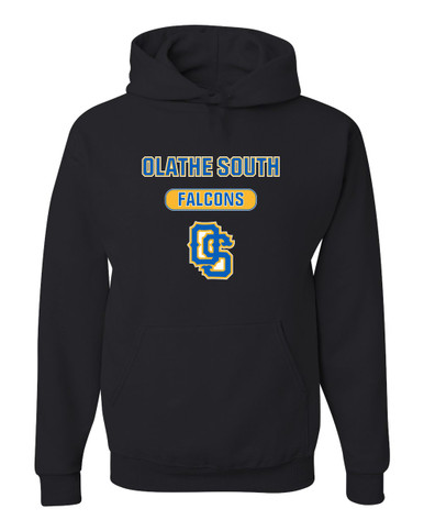 Olathe South Falcons OS Script Mascot #3 Men's Premium Hoodie