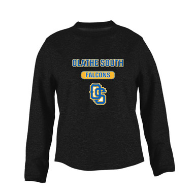 Olathe South Falcons OS Script Mascot #3 Women's Sweatshirt