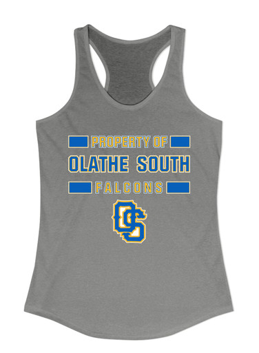 Olathe South Falcons OS Script Property Of Women's Tank Top