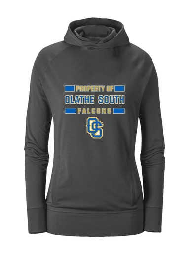 Olathe South Falcons OS Script Property Of Women's Hoodie