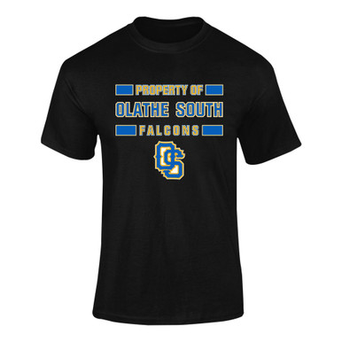 Olathe South Falcons OS Script Property Of Men's Premium SS T-Shirt