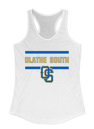 Olathe South Falcons OS Script Mascot #4 Women's Tank Top