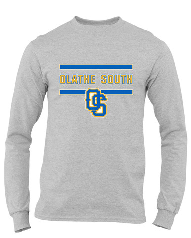 Olathe South Falcons OS Script Mascot #4 Men's Premium LS T-Shirt