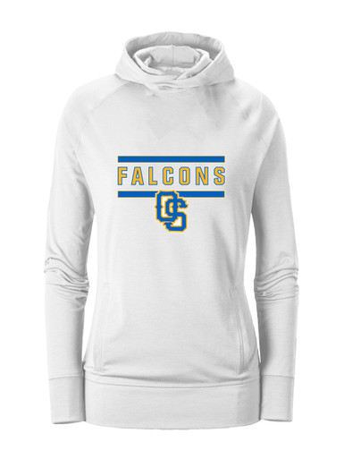 Olathe South Falcons OS Script Mascot #5 Women's Hoodie