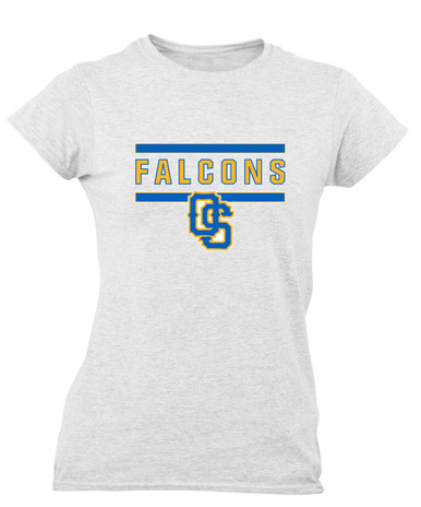 Olathe South Falcons OS Script Mascot #5 Women's SS T-Shirt