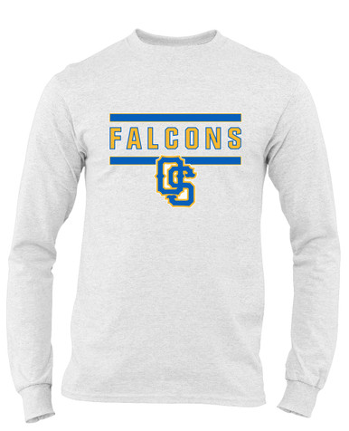 Olathe South Falcons OS Script Mascot #5 Men's Premium LS T-Shirt