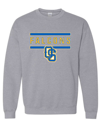 Olathe South Falcons OS Script Mascot #5 Men's Sweatshirt