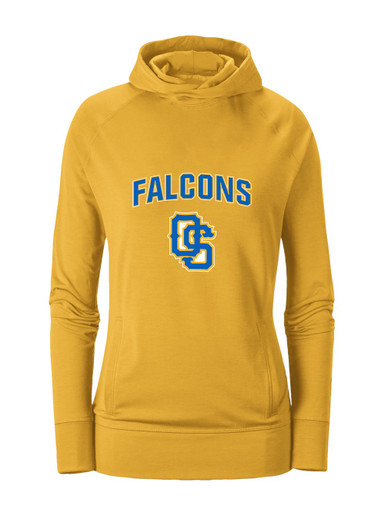 Olathe South Falcons OS Script Mascot #6 Women's Hoodie