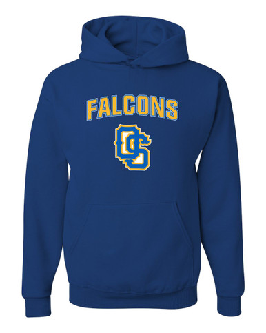 Olathe South Falcons OS Script Mascot #6 Men's Premium Hoodie