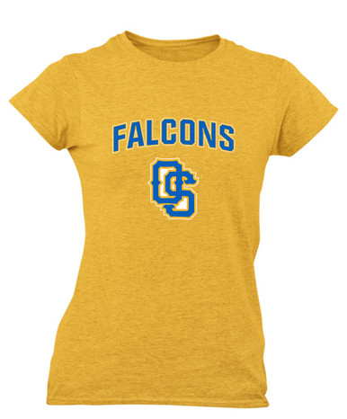 Olathe South Falcons OS Script Mascot #6 Women's Premium SS T-Shirt
