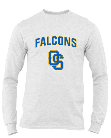 Olathe South Falcons OS Script Mascot #6 Men's LS T-Shirt