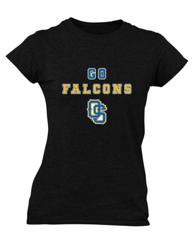 Olathe South Falcons OS Script Go Team Women's SS T-Shirt