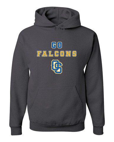 Olathe South Falcons OS Script Go Team Men's Premium Hoodie