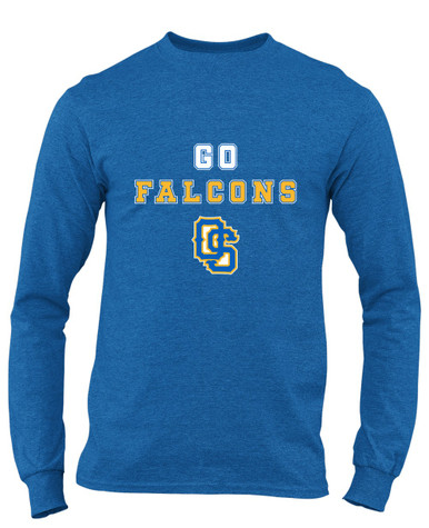 Olathe South Falcons OS Script Go Team Men's LS T-Shirt