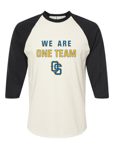 Olathe South Falcons OS Script We Are One Team Women's Baseball T-Shirt