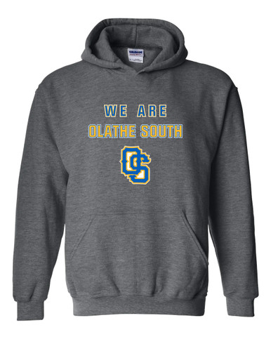 Olathe South Falcons OS Script We Are Men's Hoodie