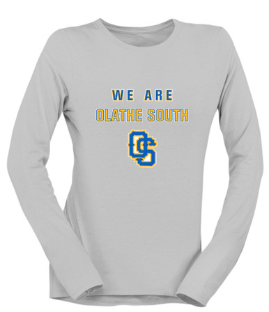 Olathe South Falcons OS Script We Are Women's LS T-Shirt