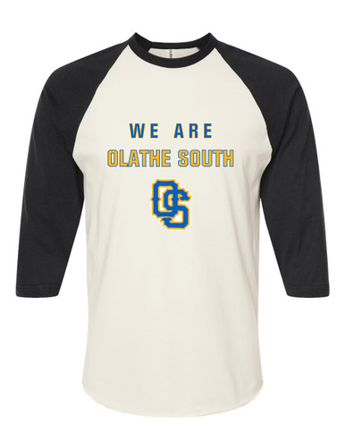 Olathe South Falcons OS Script We Are Men's Baseball T-Shirt