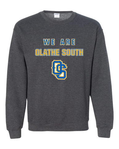 Olathe South Falcons OS Script We Are Men's Sweatshirt