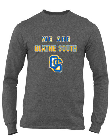 Olathe South Falcons OS Script We Are Men's LS T-Shirt