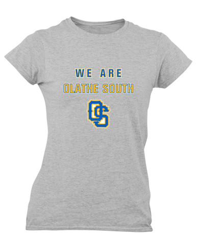 Olathe South Falcons OS Script We Are Women's Premium SS T-Shirt